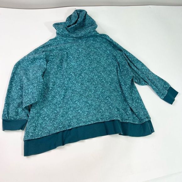 Athleta Sundance Alliance Womens 3X Blue Green Long Sleeved Hooded Pullover - Picture 9 of 11